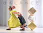 Balance : Abstract fashion photoshoot illustration project