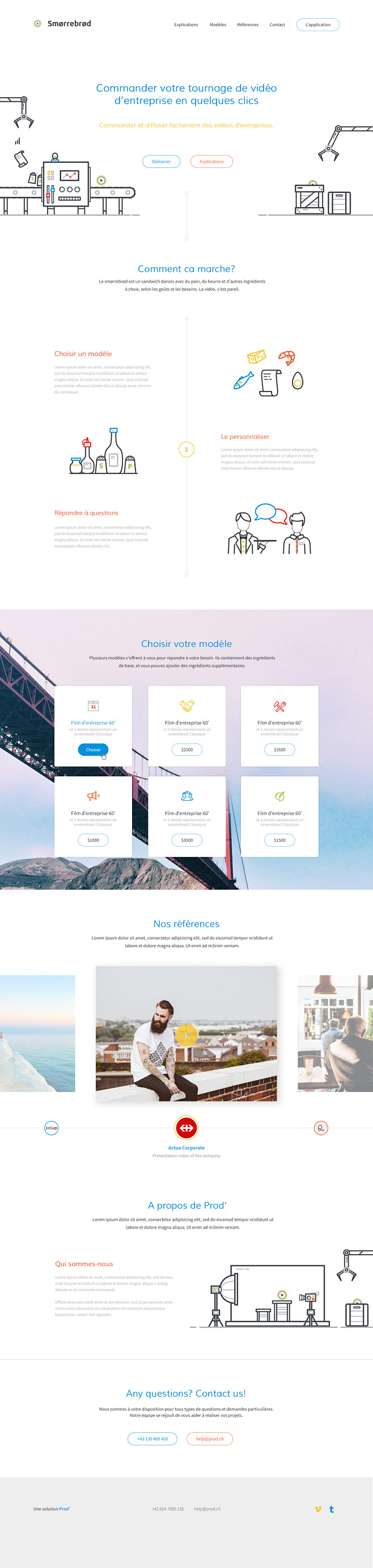 Landing page