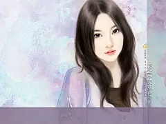 言情小说手绘美女壁纸（第十六辑） - 手绘美女 - 言情小说美女插画 17