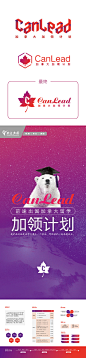 加拿大留学 加领计划 折页 北极熊 毕业 博士帽 logo