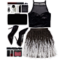 A fashion look from November 2015 featuring H&M, short black skirt and box clutch. Browse and shop related looks.