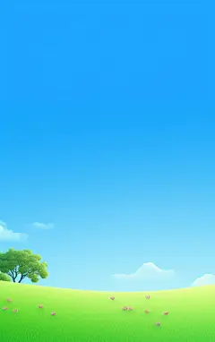 草地壁纸植物壁纸蓝天白云