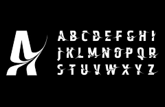 手起刀落の采集到字体