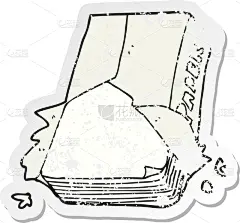 纸,标签,仿旧磨损的效果,漫画,可爱的,传统,古老的,图像,艺术,绘制