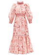 Zimmermann Concert floral-print linen-blend lawn dress