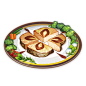 Adeptus' Temptation : Adeptus' Temptation is a food item that the player can cook. The recipe for Adeptus' Temptation is obtainable by opening a Chest on the floating island above Qingyun Peak. Adeptus' Temptation can also be obtained as a reward from the