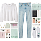 A fashion look from February 2015 featuring crewneck sweaters, Monki and real leather handbags. Browse and shop related looks.