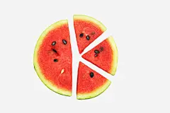 被切成几块的西瓜高清素材 俯视 分开 圆形 水果 美味 美食 食品药品 食物 食用 饮用 免抠png 设计图片 免费下载