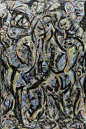 Gothic
艺术家：杰克逊·波洛克
年份：1944
材质：Oil on canvas
尺寸：215.5 x 142.1 CM