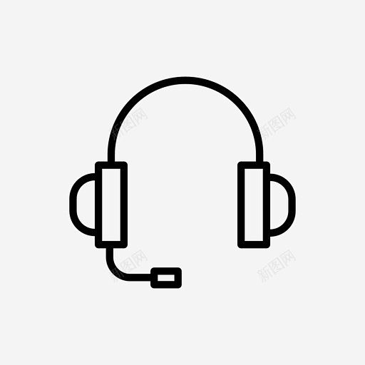 耳机听歌听音乐图标 平面电商 创意素材