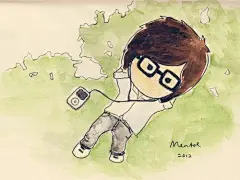 清晨的空气依然清新，窗外第一场的冬雨，淅淅沥沥，微有些许的冷意。季节已寒，但生命中总有的那么多相遇让我们心生暖意。我本想打开一扇窗，再看看那一缕缕纤云，却不曾想收获了漫天的美丽！来自Mentol Art的手绘插画。