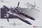 Karanakd的机械飞船原画设定系列作品