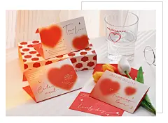 情人节贺卡高级感情人节卡片心形烫金小贺卡ins风情侣表白贺卡-tmall.com天猫