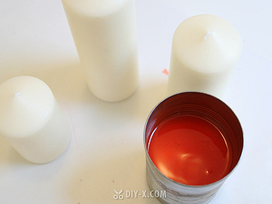 #DIY# 秋意浓浓的橙色蜡烛 浪漫烛光...