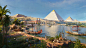 Age Of Pyramids illustration, Gabriel Nagypal : Illustration done for Age of Pyramids game, made by Cassagi studio. https://cassagi.com/Task was to capture ancient Egypt at his peak of beauty and innovative craftsmanshipIt was wonderful experience worki