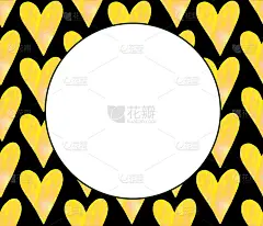 背景，纹理，框架，无缝模式的水彩心。手绘。爱情浪漫主题为生日、情人节、贺卡、婚礼、包装纸