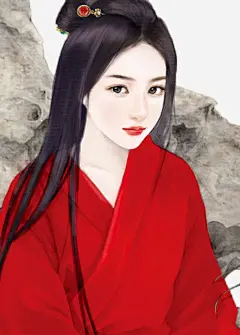红衣美人高清素材 中国风 人物 古代 古装 古风 宫廷 手绘 皇妃 红衣 美人 美女 免抠png 设计图片 免费下载