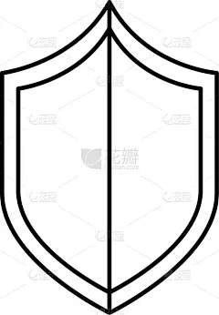 安全,分离着色,警卫人员,盾,图标,疤,概念,安全的,拒绝