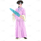 手绘-京剧人物插画贴纸-生角1