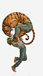 老虎高清素材 动物 卡通老虎 猛兽 免抠png 设计图片 免费下载