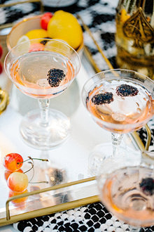 Champagne cocktails