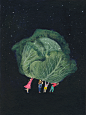 西班牙插画师Miren Asiain Lora：世界之外 : 世界如此寂寞，但我很高兴拥有想象的魔法。
