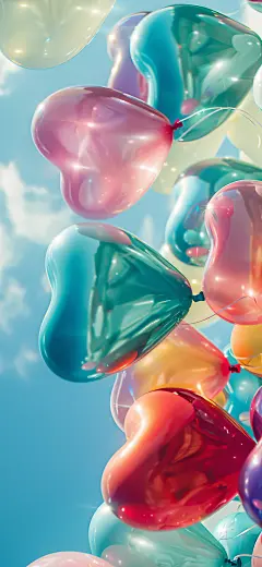 心形爱心气球壁纸