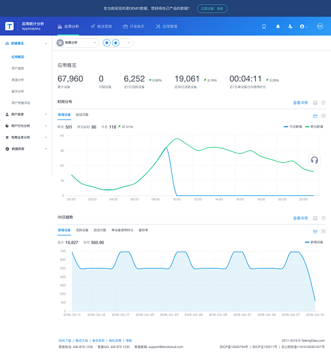 TalkingData 移动统计分析