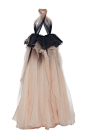 Ombré Draped Halter Neck Gown by MARCHESA for Preorder on Moda Operandi