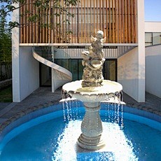 欧式喷泉装饰水景天使人物雕塑定制假山流水...