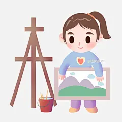 手拿画板的小男孩插画图片大小3000x3000px 图片尺寸724.97 KB 来自PNG搜索网 pngss.com 免费免扣png素材下载！红色的油漆桶#绘画的小女孩#卡通人物#卡通手绘#少儿培训班插画#手拿画板女孩#