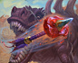 Baited Arrow, Anton Zemskov : Art for Hearthstone "Rastakhan's Rumble"