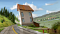Switzerland Virtual Pleinair + process video : Illustration based on Google street view.