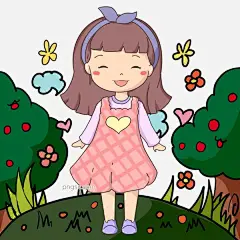 春天到了小女生出游手绘插画图片大小3000x3000px 图片尺寸756.39 KB 来自PNG搜索网 pngss.com 免费免扣png素材下载！彩色#草地#插画#春天#淡彩#儿童#飞#风#风筝#蝴蝶#节日#卡通手绘#开心#