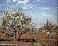 orchard in bloom at louveciennes