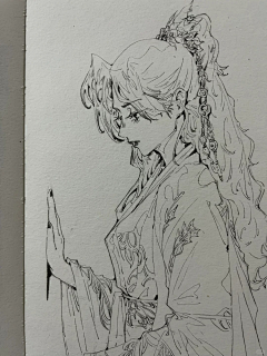 画画的叶子Y采集到线稿