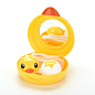 Contact Lenses Lens Case Holder Box Portable Travel Kit Set  Cute Yellow Duck  #Unbranded