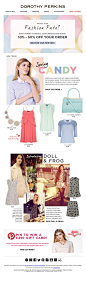 Dorothy Perkins - Spring Candy email design