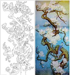 弯曲的树干衣柜门贴图