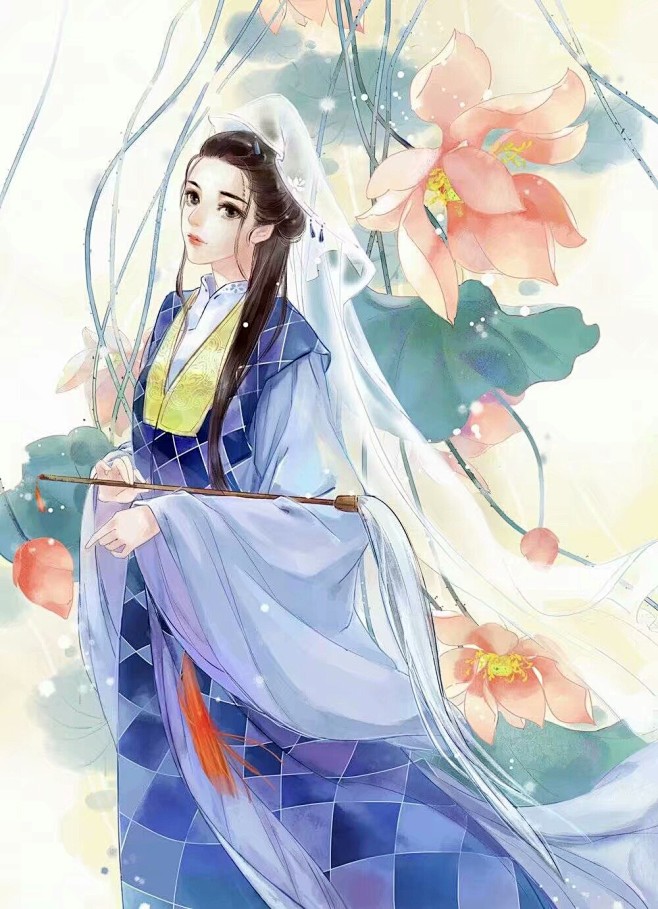 女道士插画图片