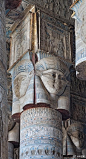 Temple of Hathor Details from the ceili... 来自辉夜君 - 微博