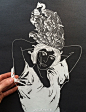 “婚礼之外的灵感”这是美国纸质艺术家Maude White的剪纸作品，刻刀下的动物，树叶都细致入微，惊人的细节让我们叹为观止。更多图片请点：|令人惊叹的剪纸艺术 by 婚礼素材收集者