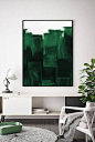 Printable Green Painting | Forest Green Print | Dark Green Painting | Contemporary Print | Green Art | Green Printable | Minimalist Print  PLEASE NOTE:  This listing is an INSTANT DIGITAL DOWNLOAD OF THIS PRINT. No physical artwork will be sent. Once purc