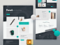 Pencil product landing page web design 2018