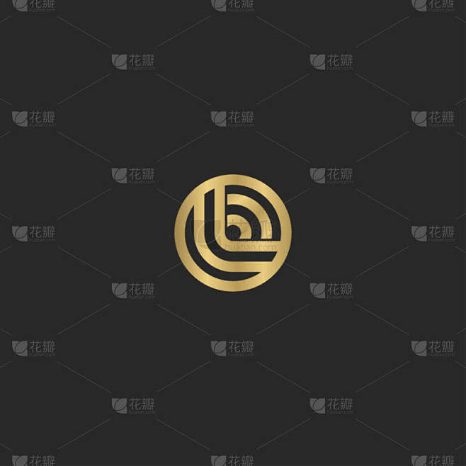 大写字母首字母大写字母logo LO, OL, L和O