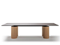 Rectangular table in wood and porcelain NSW by José Martínez Medina
