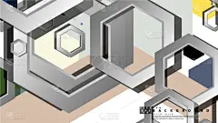 几何形状,六边形,抽象,背景,冷,商务,计划书,传单,网络空间,壁纸
