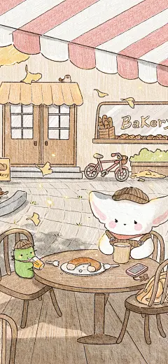 可爱 治愈 插画 手机壁纸