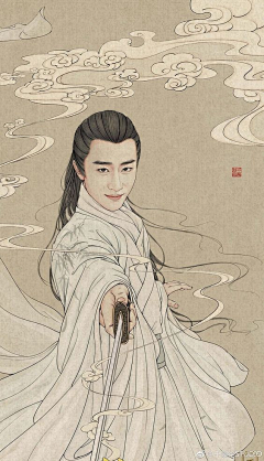 九全九美采集到美女插画