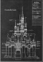 哦~~迪士尼的辛德瑞拉城堡图纸~！